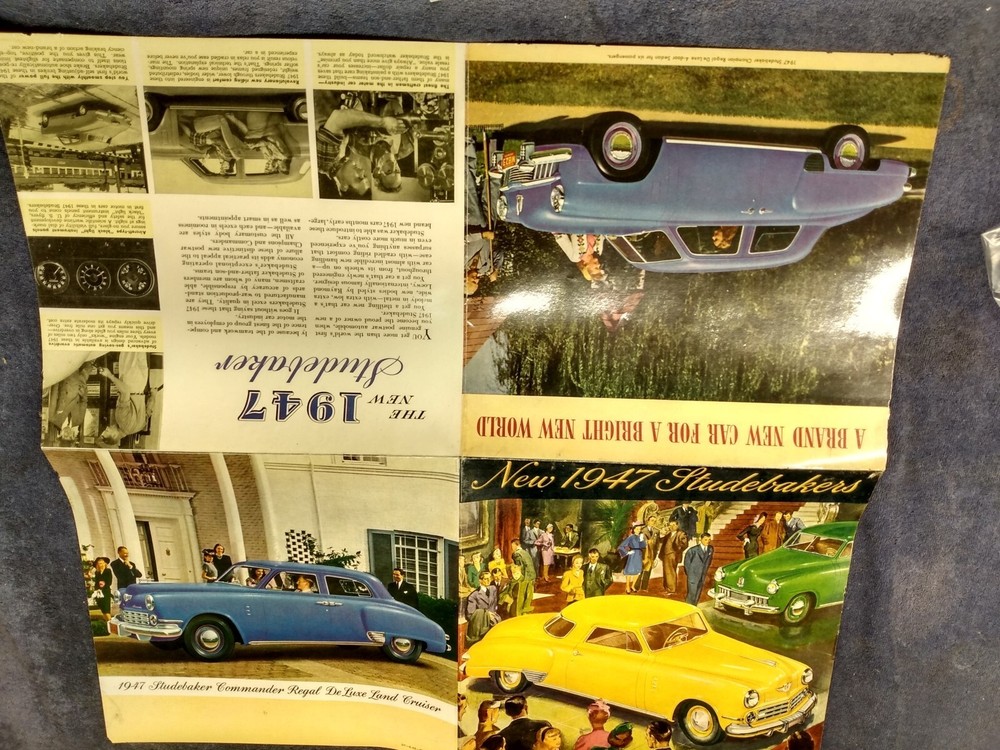 Original 1947 Studebaker Dealer Brochure Catalog ~ Laminated