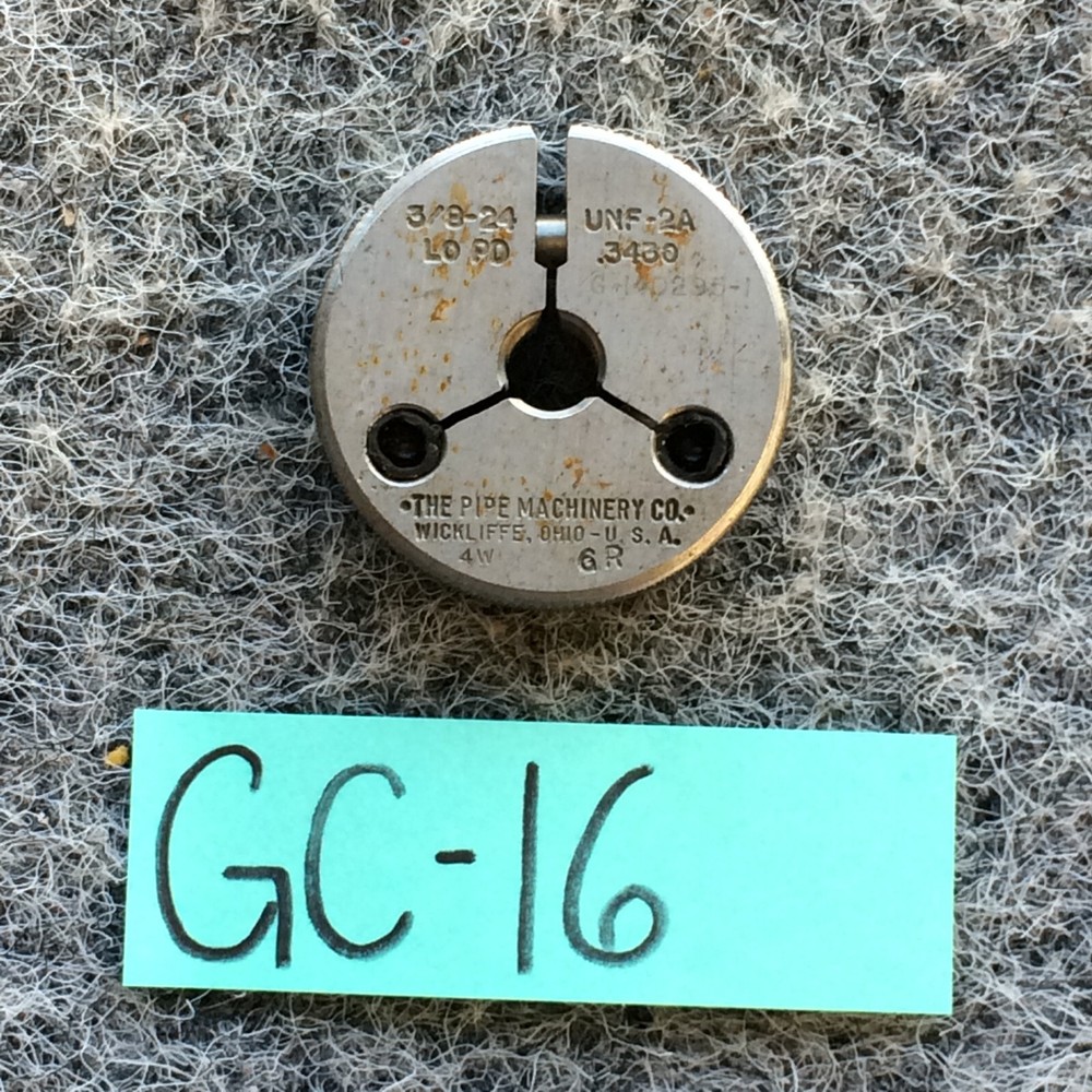 3/8-24 UNF-3A  THREAD RING GAGE SET  GO .3430