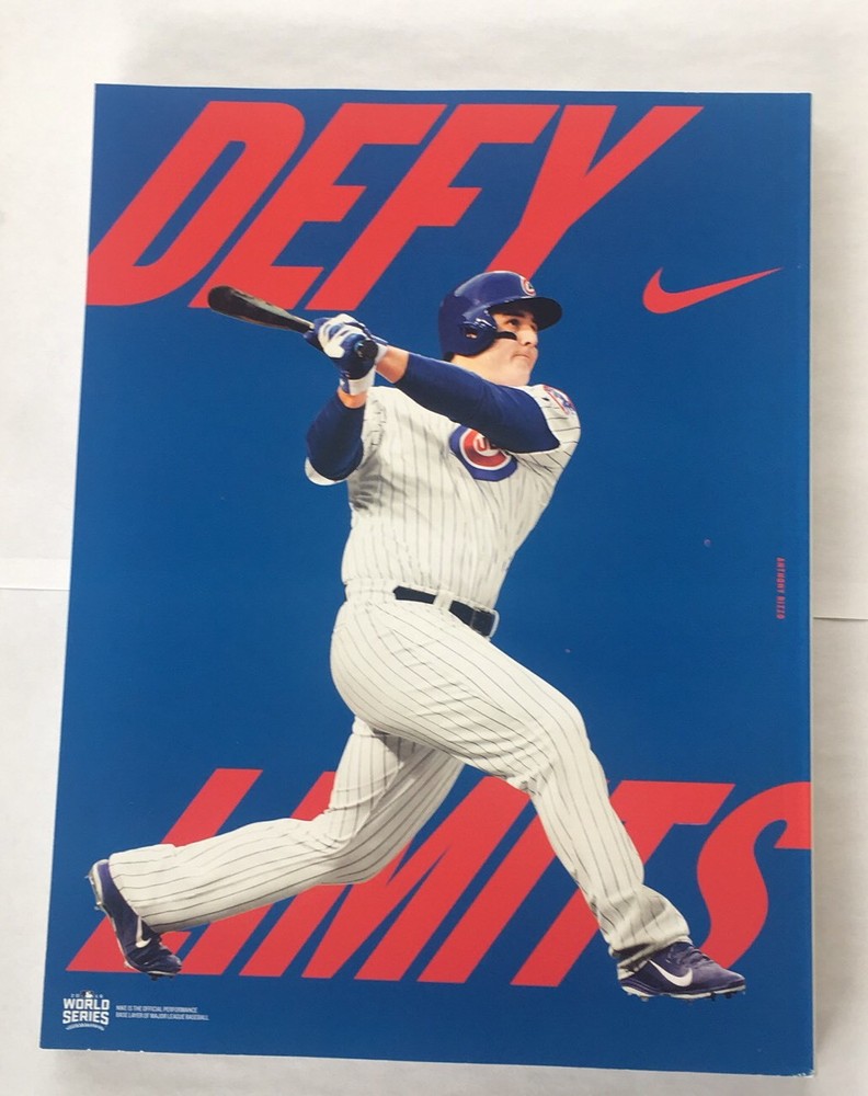 2016 Chicago Cubs vs Cleveland Indians World Series Program Official MLB