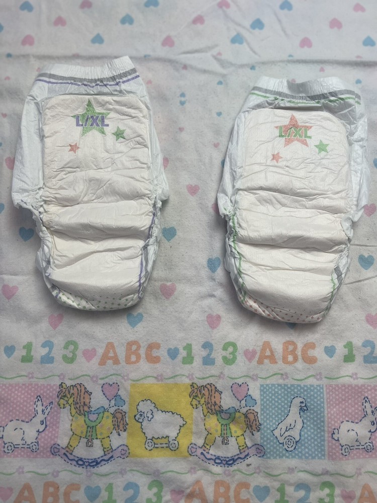 Vintage Pull-Ups Diapers 2 Designs- 2 Pack Discreet Fast Ship - *Free Surprise*