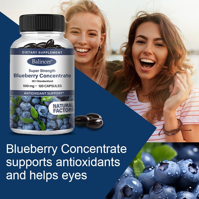 120 Capsule Extra Strong Blueberry Concentrate 36:1 enhances Visual Function