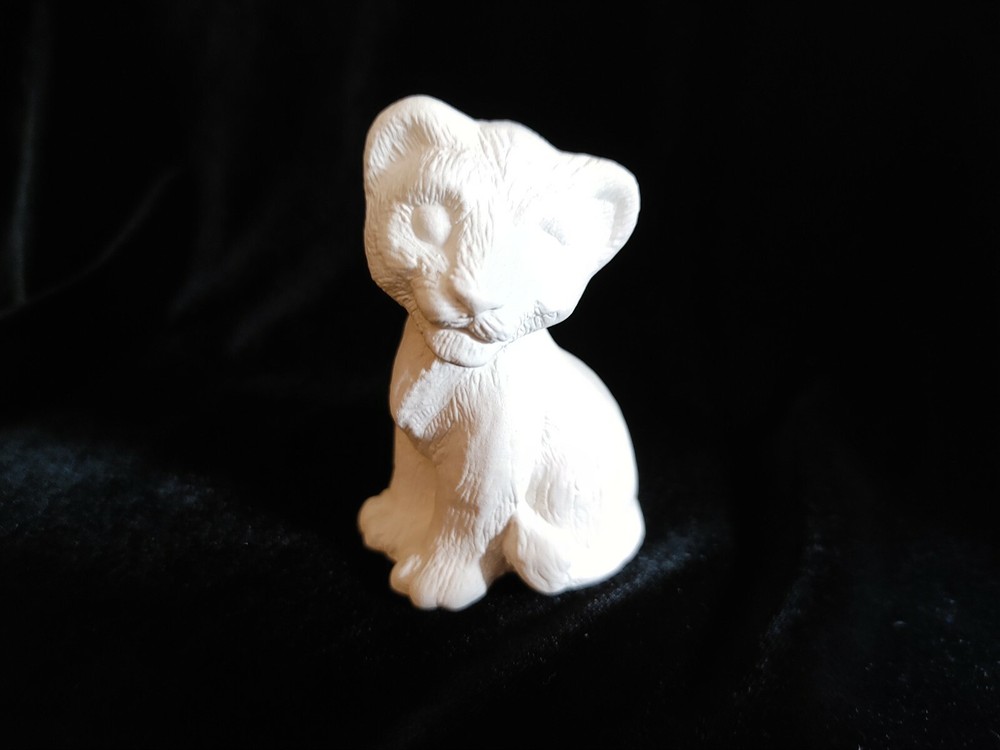 Lion Cub - Ceramic Bisque Ready to Paint