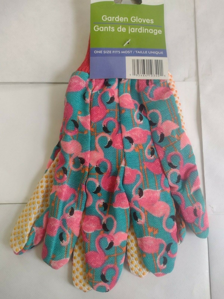 Garden Gloves Spring Time Theme Garden Collection One Size Fits Most Assorted