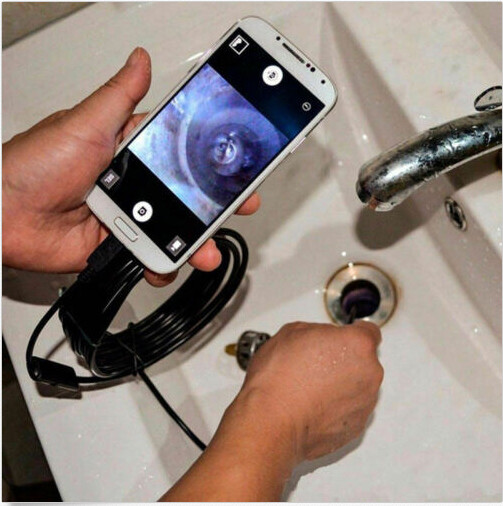 1M 6 LED USB Waterproof Endoscope Borescope Snake Video Camera for PC & Android