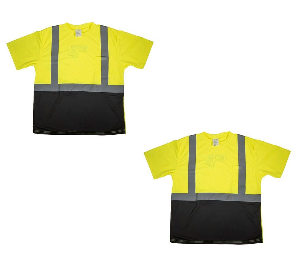 2PK High Visibility Reflective T-Shirt (XL) for Women Class2 ANSI/ISEA Certified