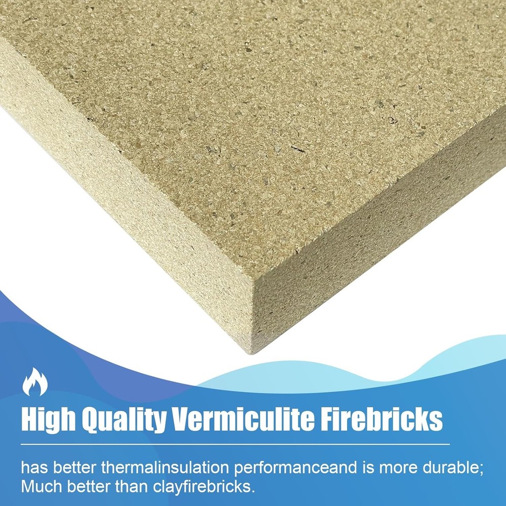 Woodstove Firebricks, Upgrade Fire Bricks Replacement for US Stove FBP6, Size 9"