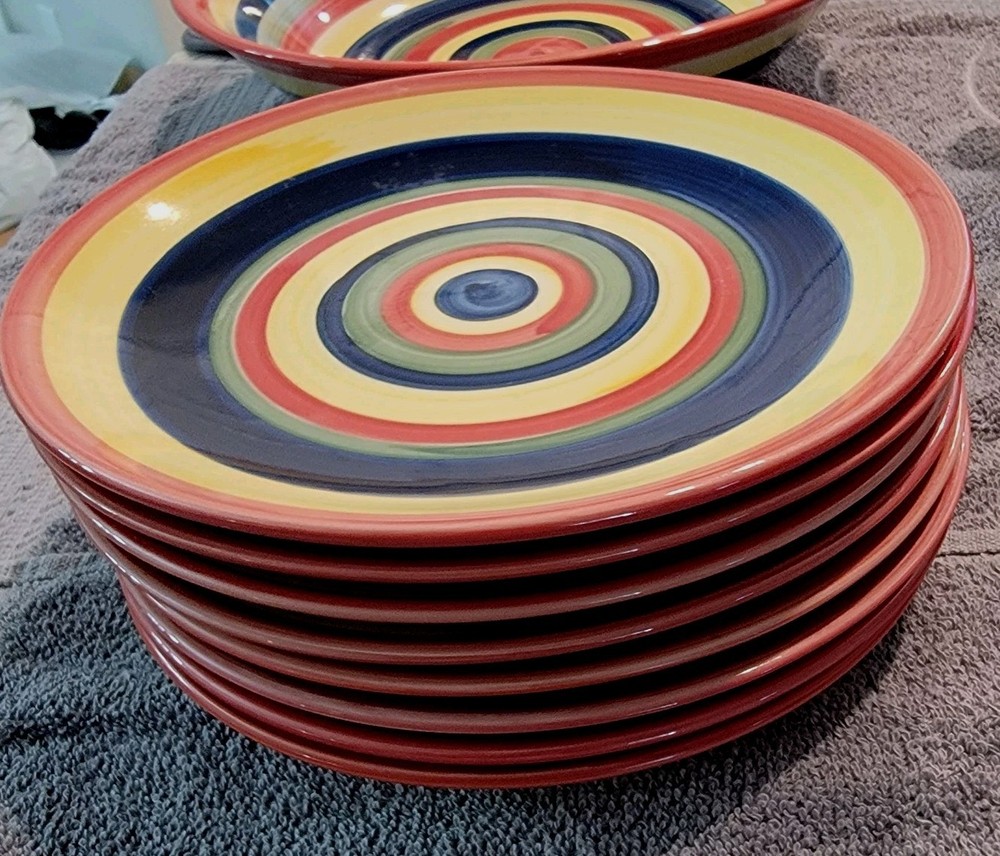 SWIRL Hand Painted Dinnerware. Multiple Pieces. You Pick. Used Condition.