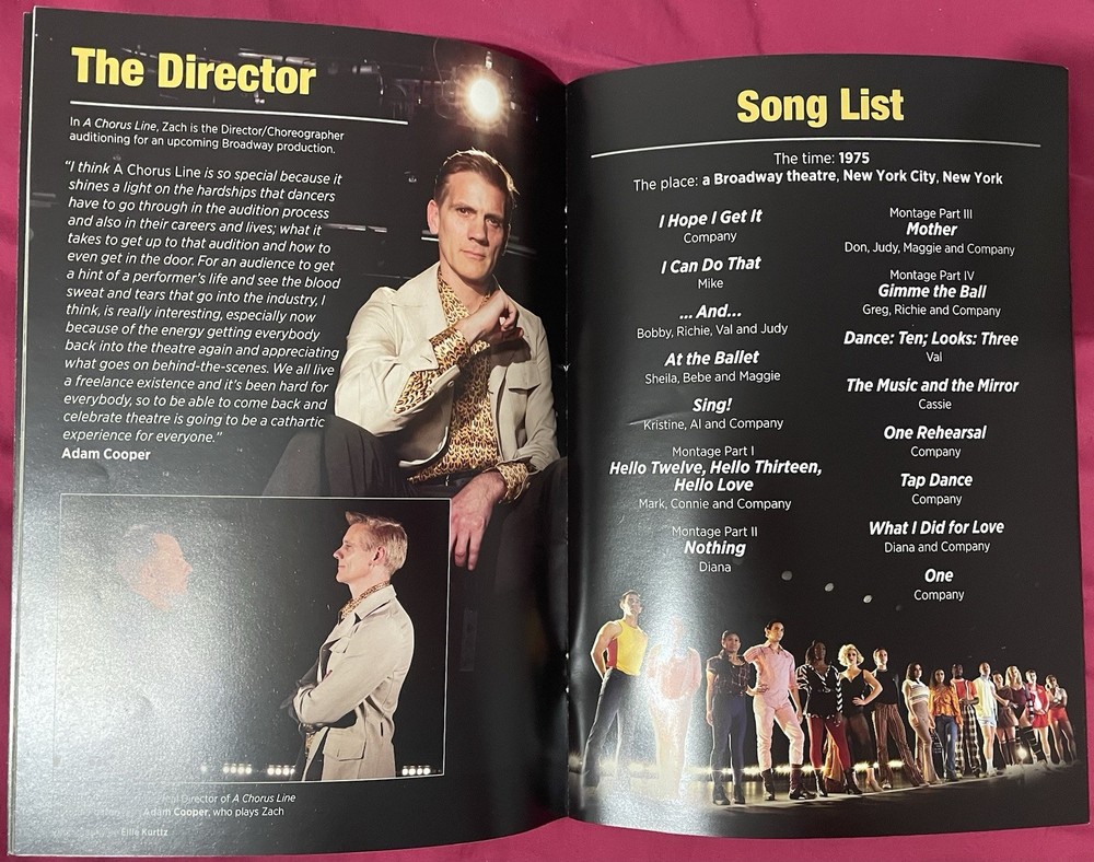 A Chorus Line Leicester Curve Theatre Programme