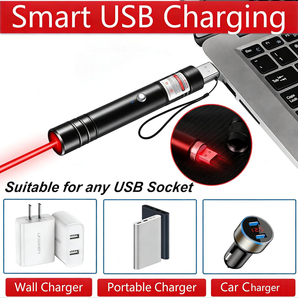 Laser Pointer High Power, Red Laser Pointer Indicator Light, Long Range Lazer Po