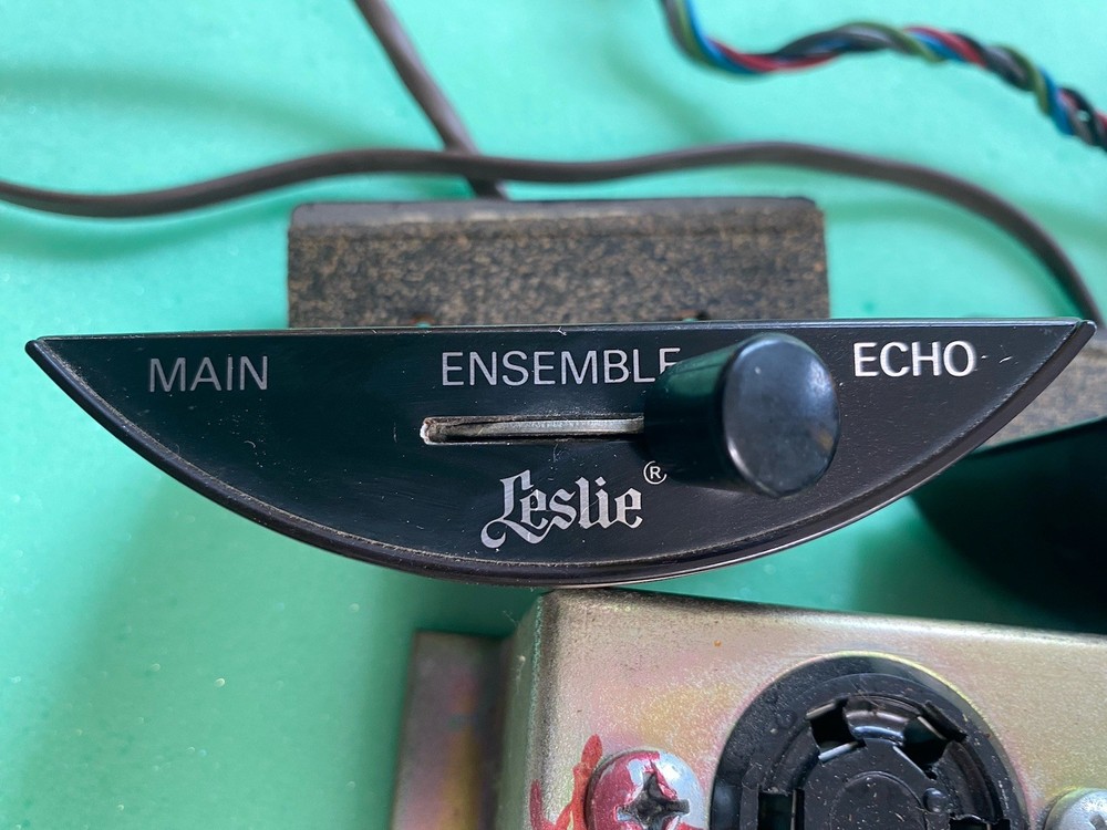 Pair Leslie Half Moon Switch Vintage Hammond main ensemble echo change Tremolo
