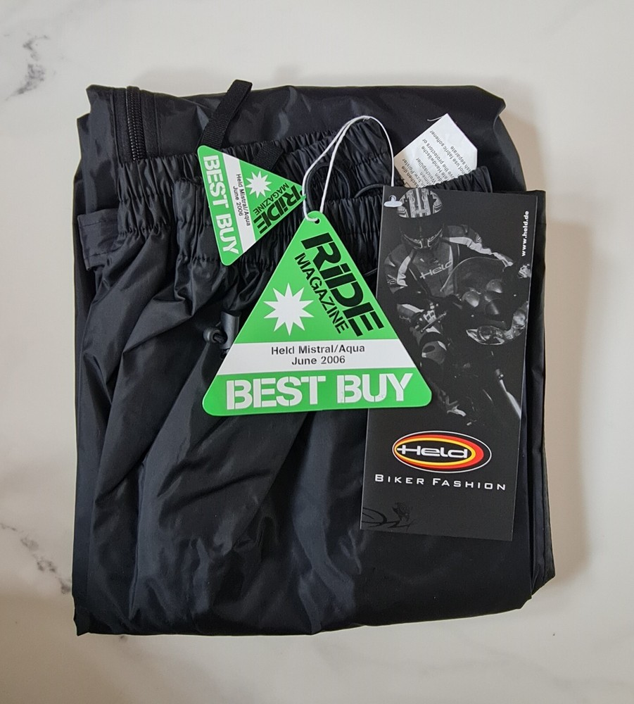Aqua Waterproof Over-Trousers Polyester Lining(Held Germany) Motorcycle, Bikes