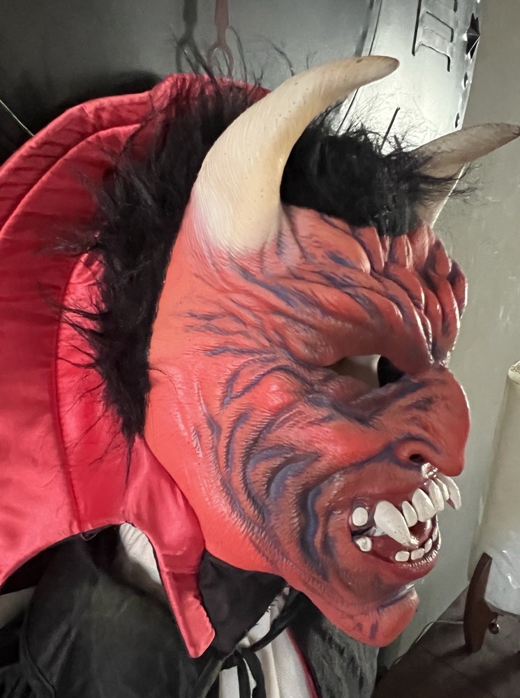 1996 Be Something Studio B.S.S. Royal Devil Halloween Mask And Cape