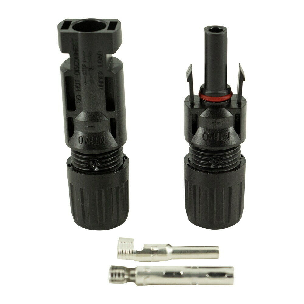 20Pcs Solar Cable Connectors 4mm-6mm 30Amp Waterproof Solar Panel Wire Joiners