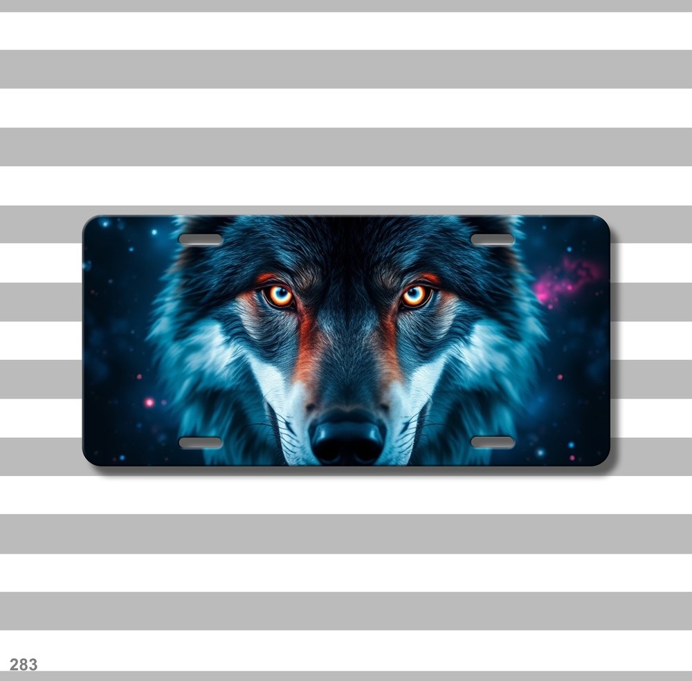 Bold Wolf License Plate Personalized Vanity Plate Unique Gift