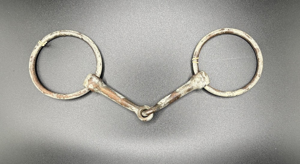 Vintage Horse Snaffle Bit, 12"