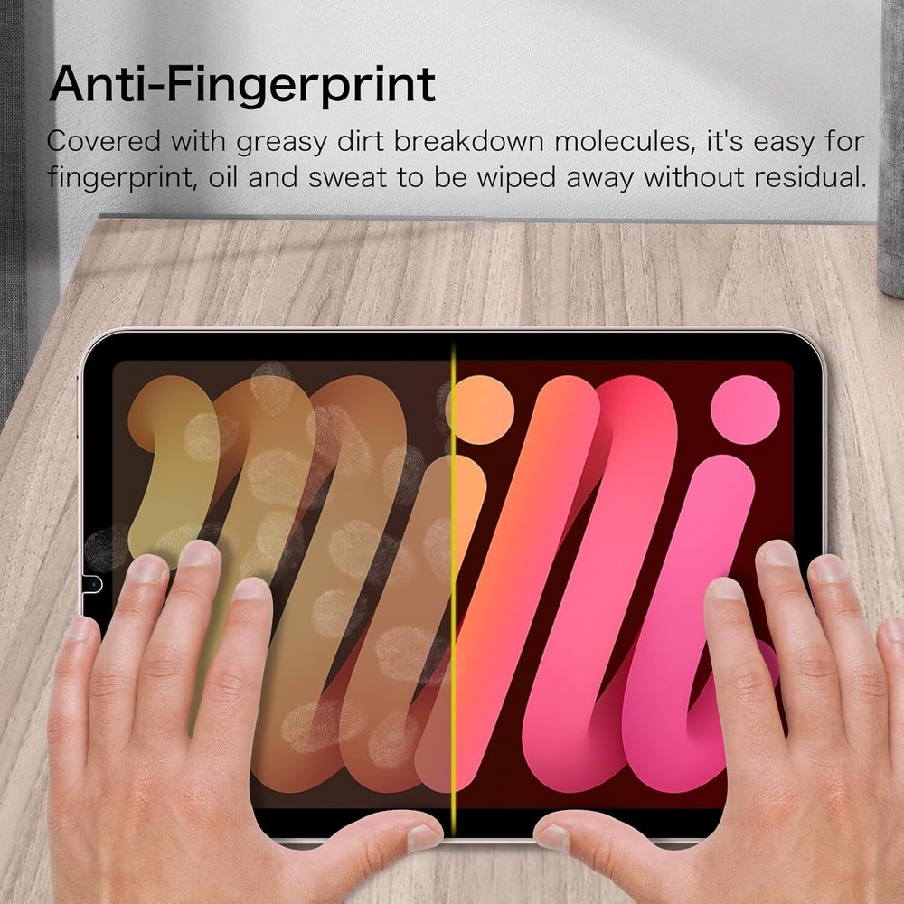 2-Pack Tempered Glass Screen Protector for iPad Mini 7 (A17 Pro) 7th 2024