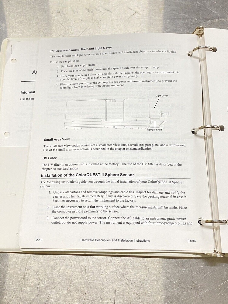 HunterLab Universal Software Version 3.1 - Users Manual / Instructions