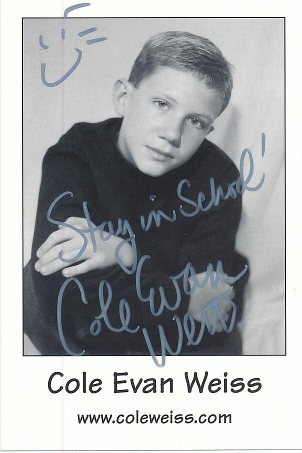 Cole Evan Weiss - Signed B&W Photograph