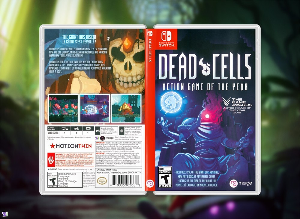 Dead Cells COVER ART: Replacement Insert / Case for Nintendo Switch