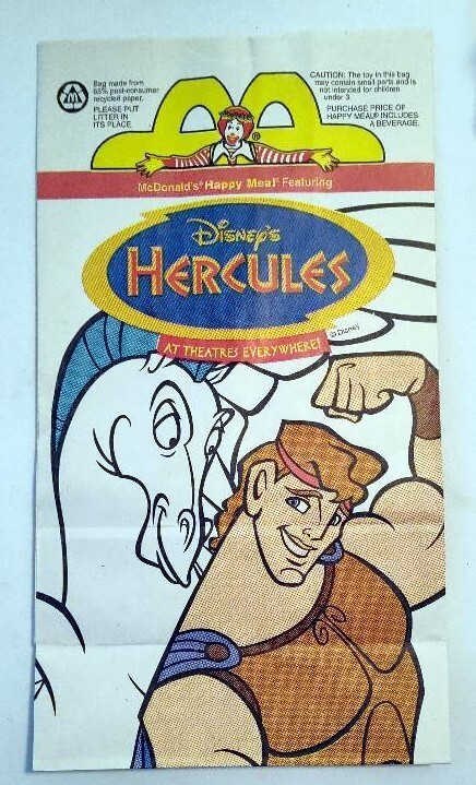 Hercules - McDonald's Happy Meal Sack - 1997