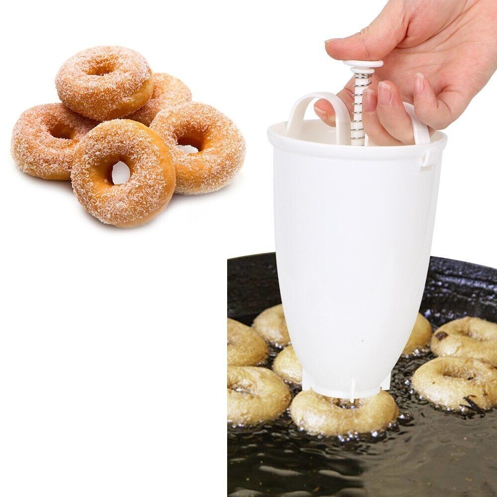 Batter Dispenser for Donuts Pancakes Waffles Cupcakes Easy Pour Baking W/Handle