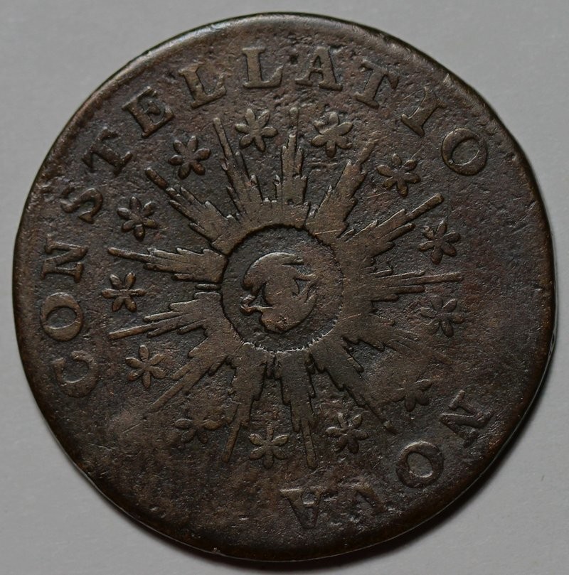 1785 Nova Constellatio, Pointed Rays, Colonial Copper