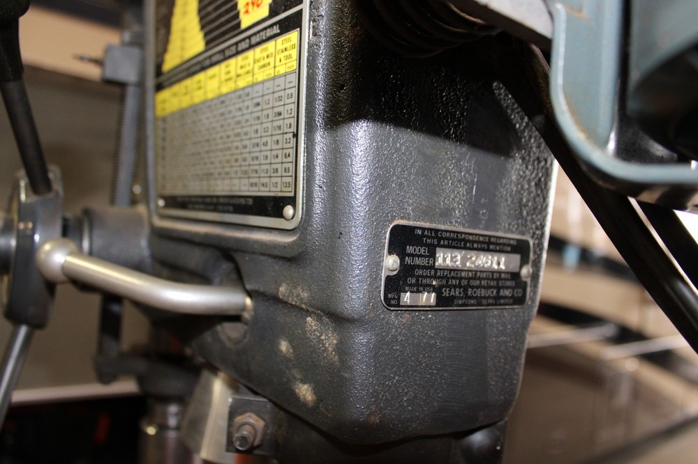 SEARS ROEBUCK Drill Press 115/230V INV=32510