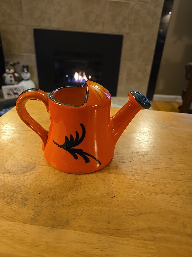 Ceramic Watering Can Small Made in Italy 6" tall