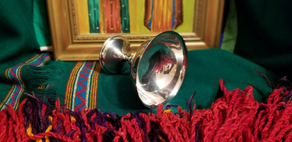 1 Vintage Silver Water Goblet