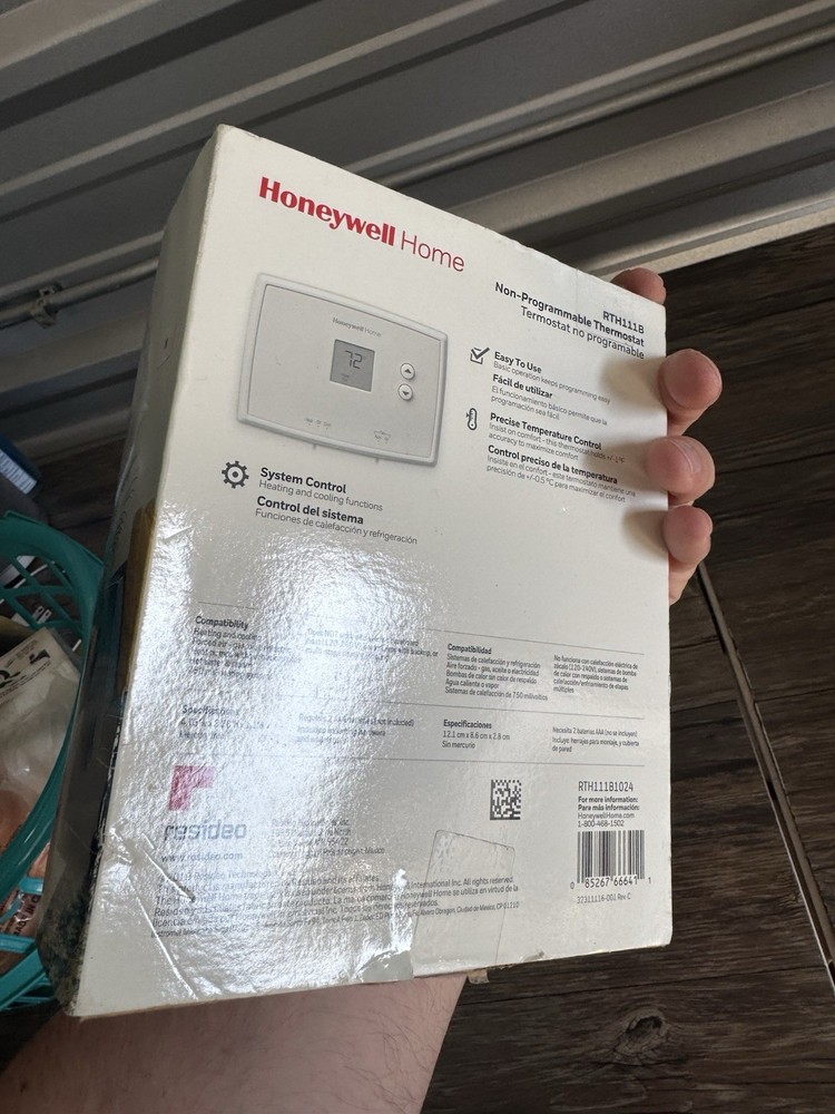 Honeywell RTH111B1024 Digital Non-Programmable Thermostat - White