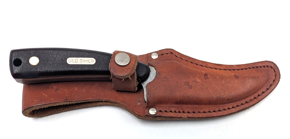Vintage Schrade 152 USA Old Timer Fixed Blade & Sheath