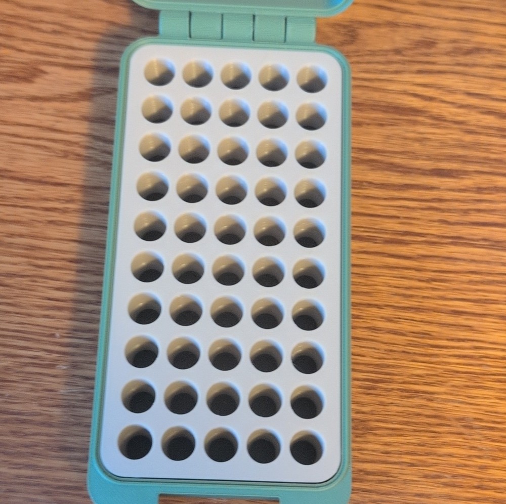 Plastic 9mm Handgun Ammunition Box 50 Round Capacity