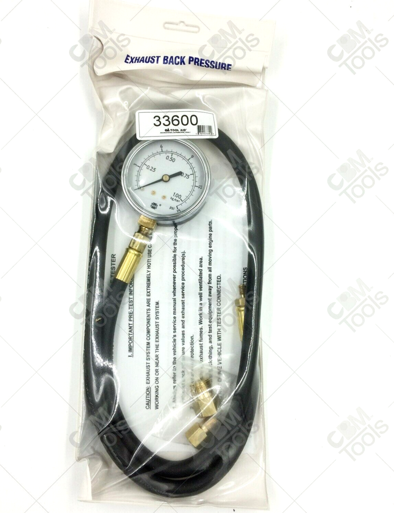 Tool Aid 33600 Exhaust Back Pressure Tester