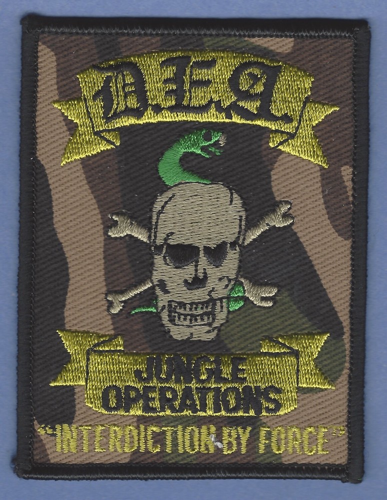 DEA COLOMBIA JUNGLE OPERATIONS SHOULDER PATCH CAMO