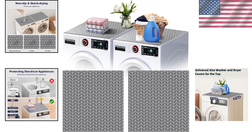 Protective Washer Dryer Top Protector - 27'' x 27''