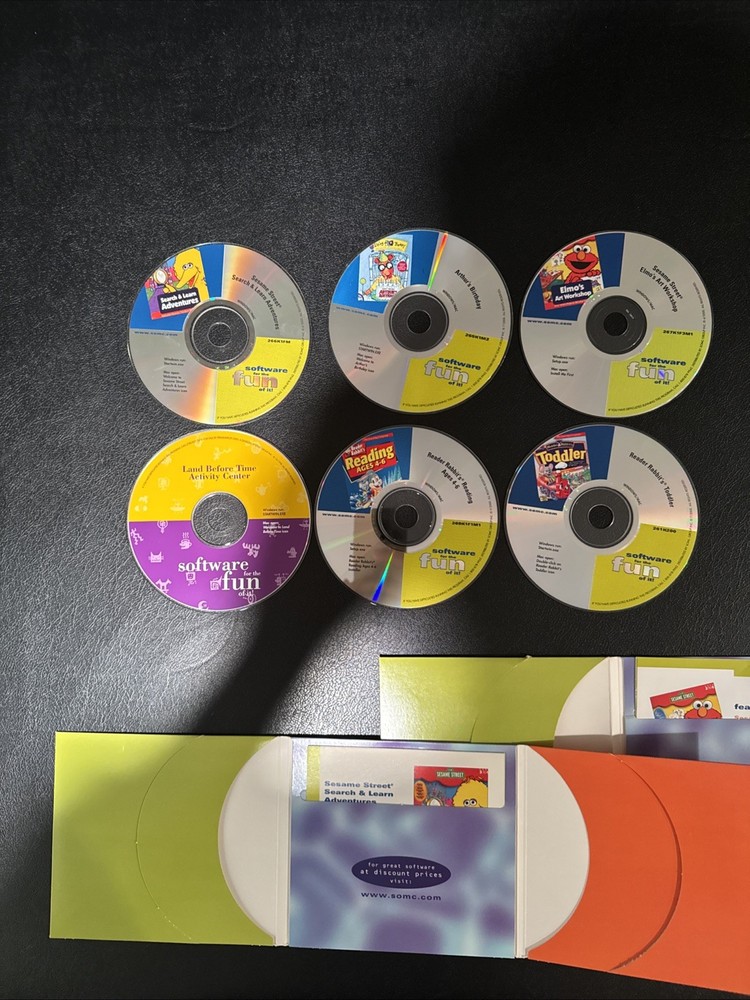 SOFTWARE FOR THE FUN OF IT 6 Discs for Computer