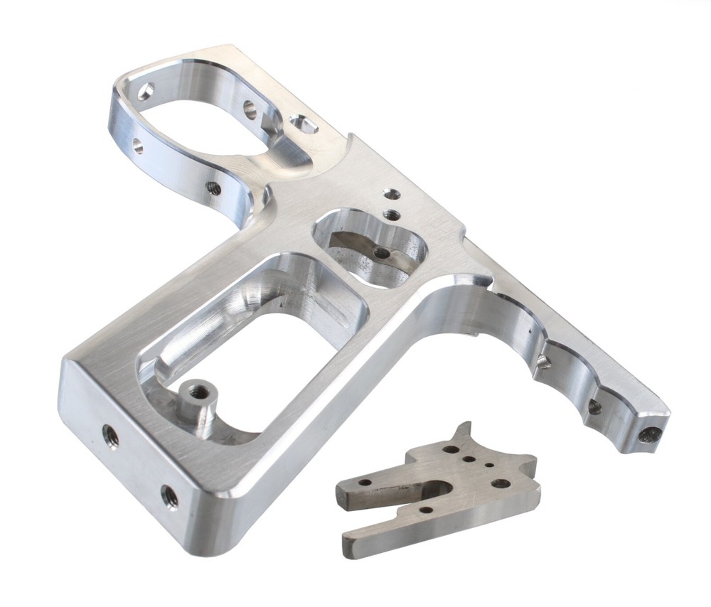 SHOCKTECH AUTOCOCKER 09 SFL FRAME RAW + MATCHING THICK TRIGGER PLATE PAINTBALL