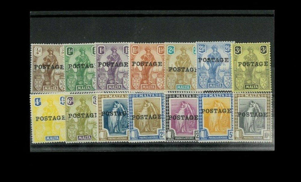 Malta SC# 116-129 MH. Cat.144.65. Better Item
