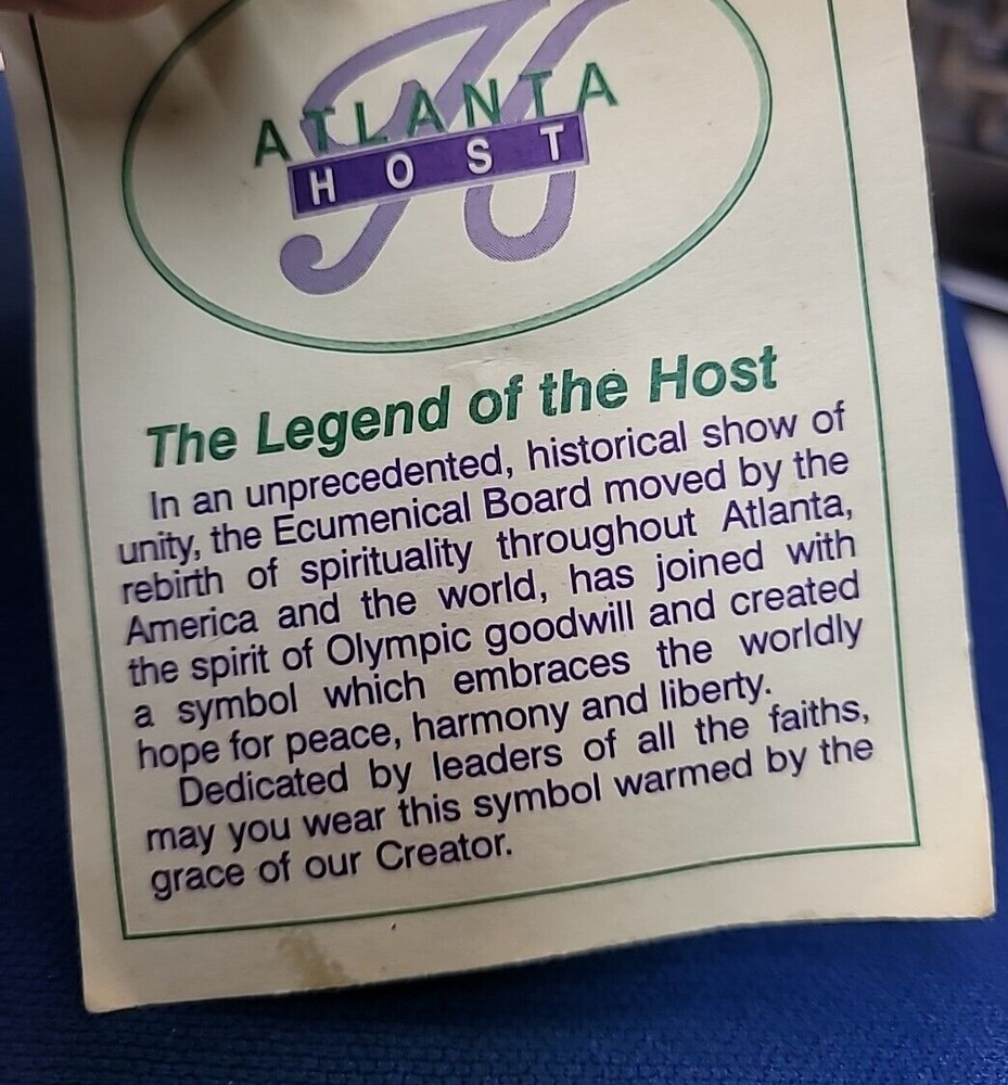 1996 Atlanta Olympic Games Host Oval Pin