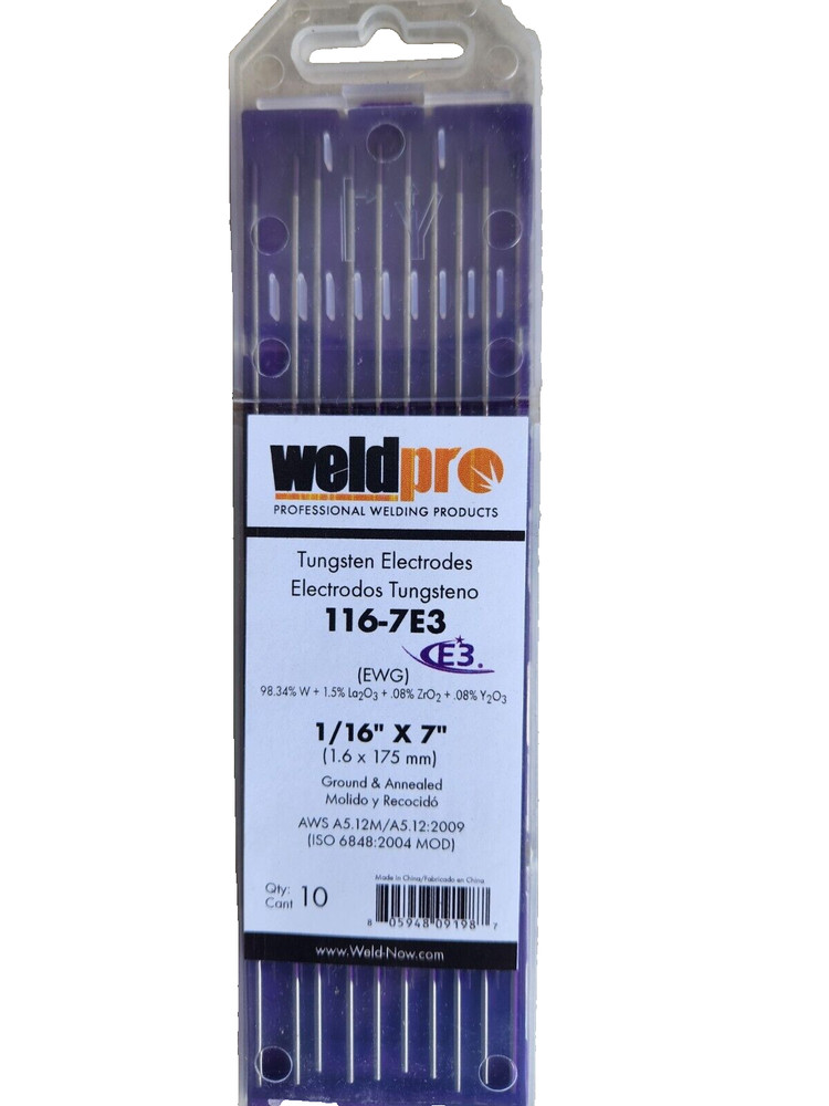 *NEW* Weld-Forge 116-7E3 Tungsten Electrodes   (#132)