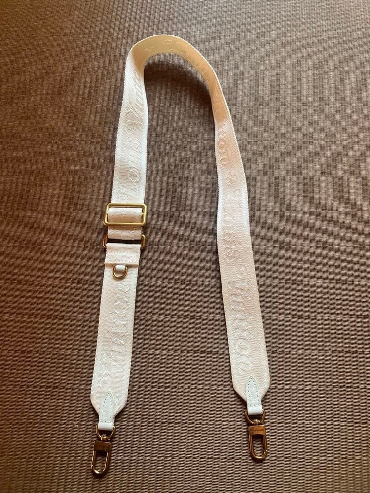 Louis Vuitton shoulder strap white, beautiful condition