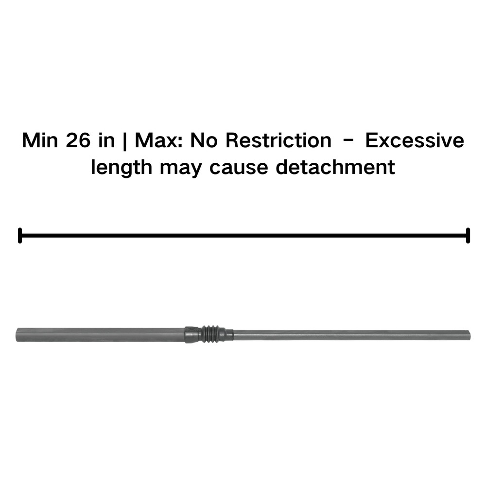 Universal 1''DD x 3/4'' DD Adjustable Slip Steering Shaft 26" Steering Columns