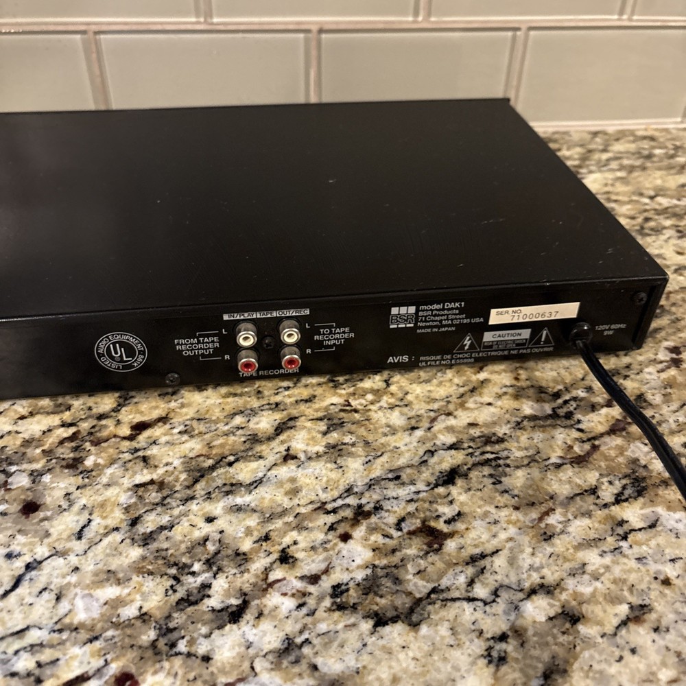 BSR DAK 1 Variable Frequency Noise Reduction Unit - TESTED & WORKS GREAT!