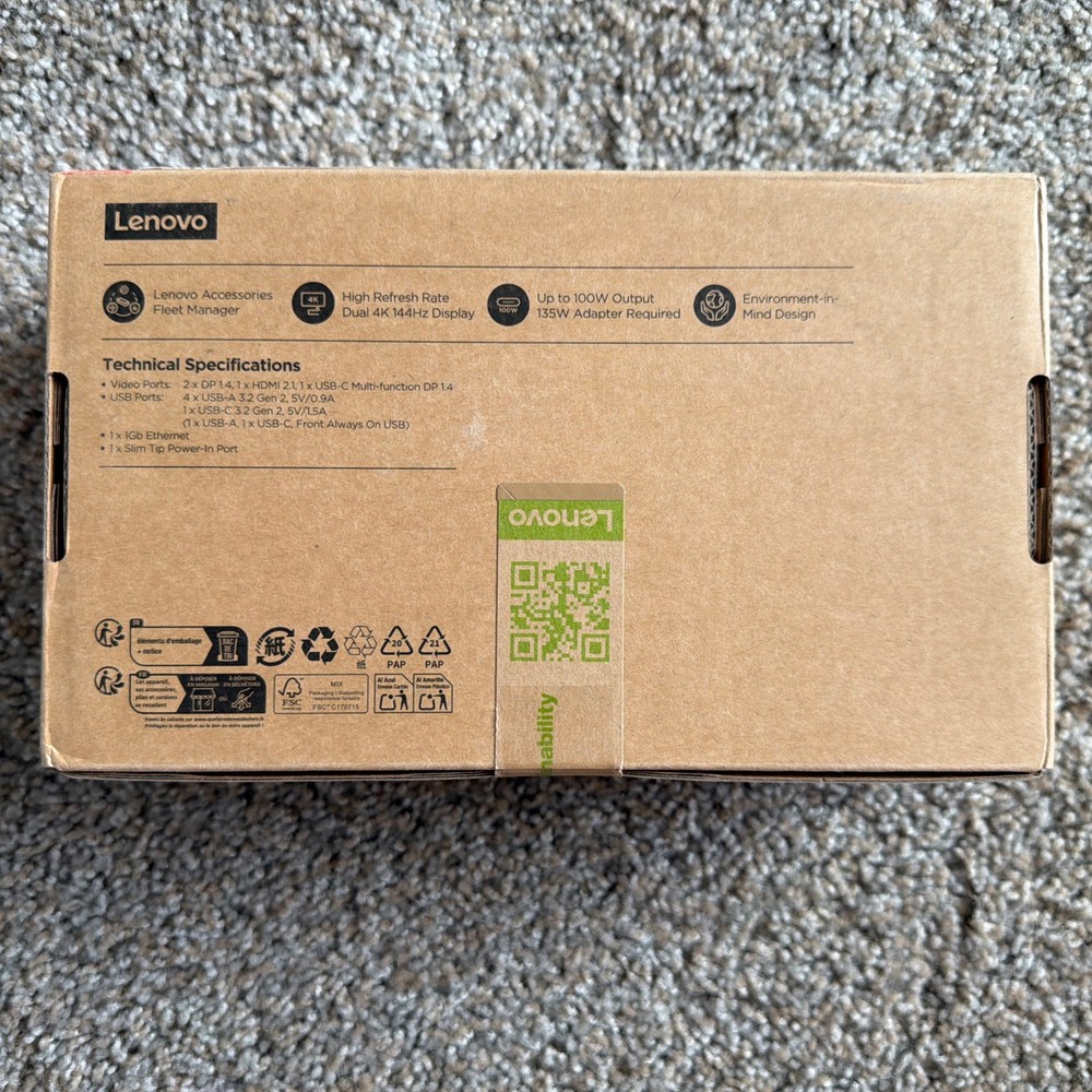 Lenovo Thinkpad USB4 Smart Dock 5500 (40BC0135US)