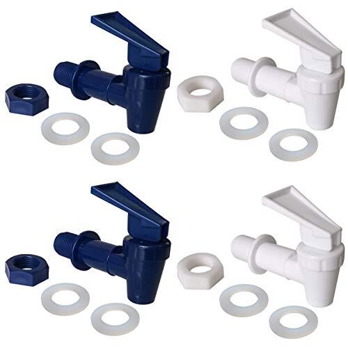 4 Pack Cooler Jug Water Dispenser Faucet Replacement with Washers and Nuts