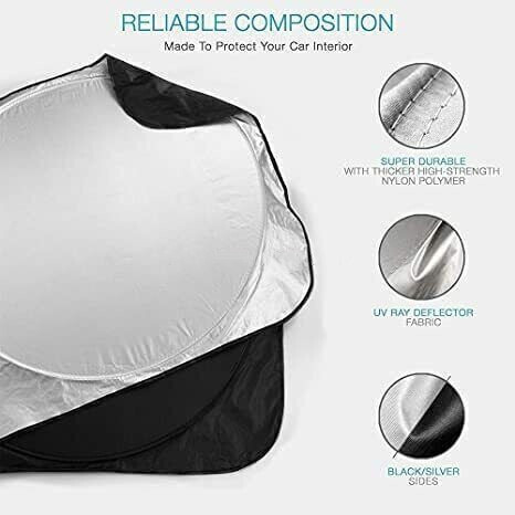 Foldable block UV protection sun visor suitable for BMW car sunshade windshield
