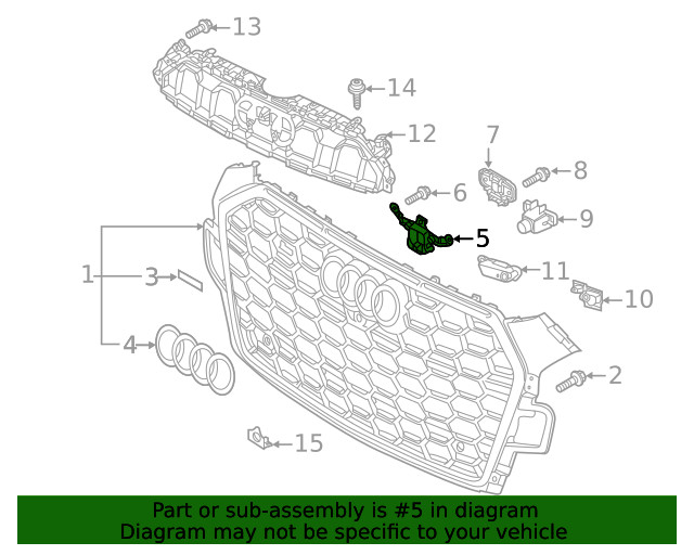 Genuine Audi Bracket 8W6-853-231-D