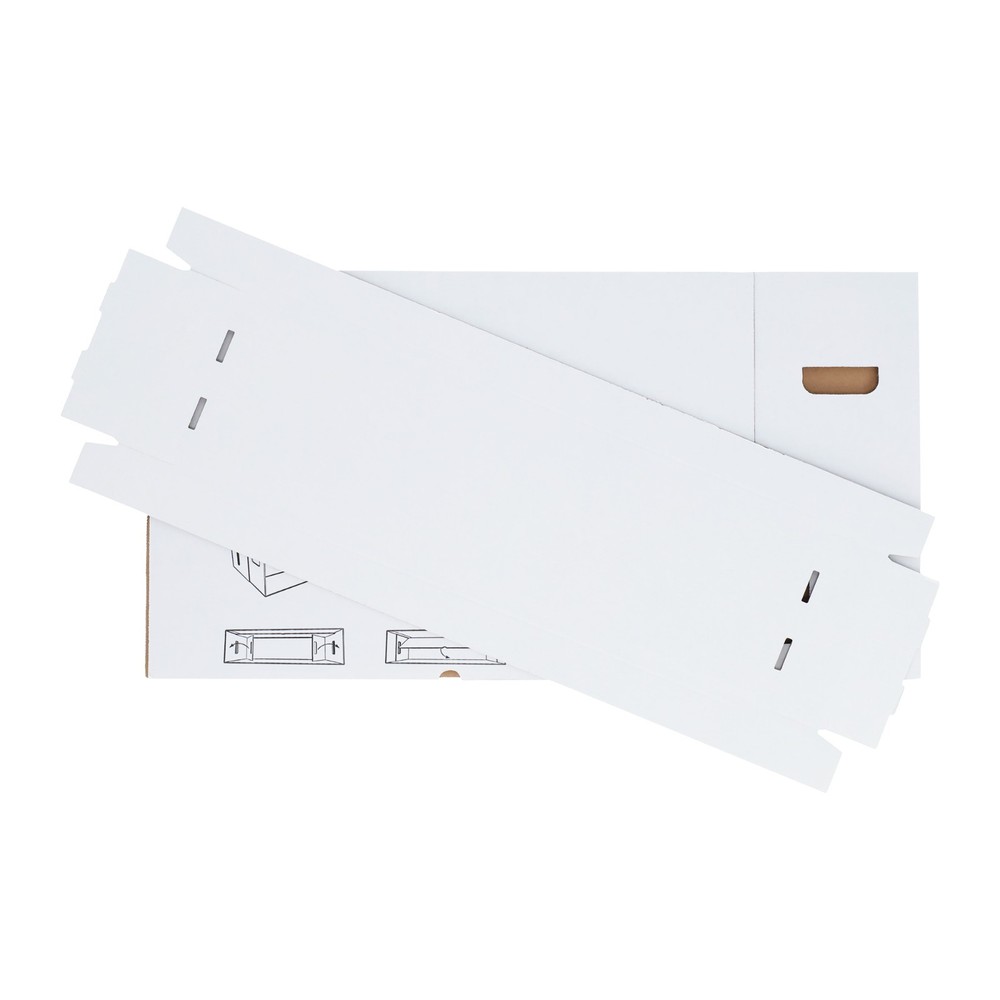 5 Long Comic Book Cardboard Storage Boxes Hold 250-300 Current /Silver + Divider