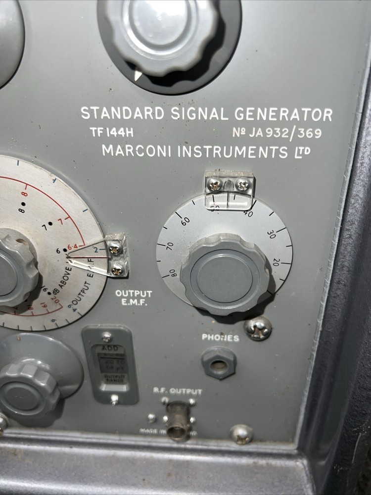 Marconi TF144H Instruments Standard Signal Generator Untested