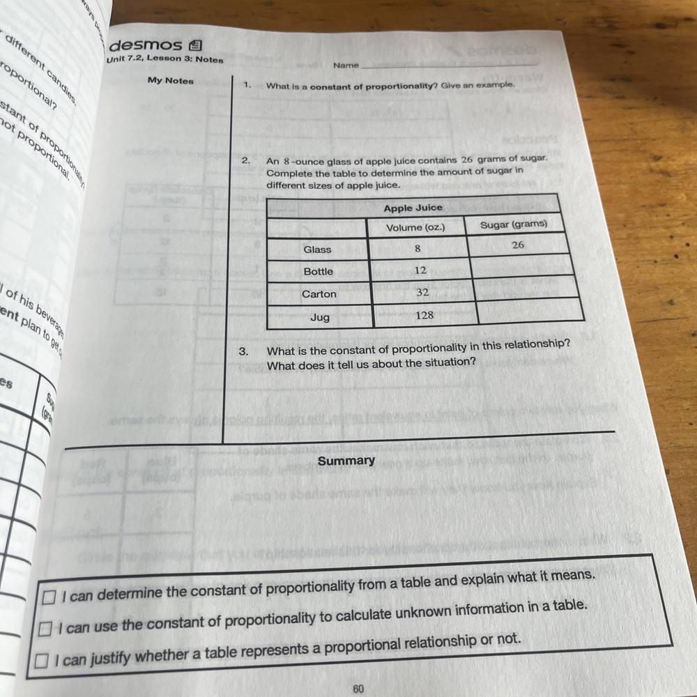 7th-Desmos Math ( Units 1-4 ) Student Workbook Illustrative Mathematics